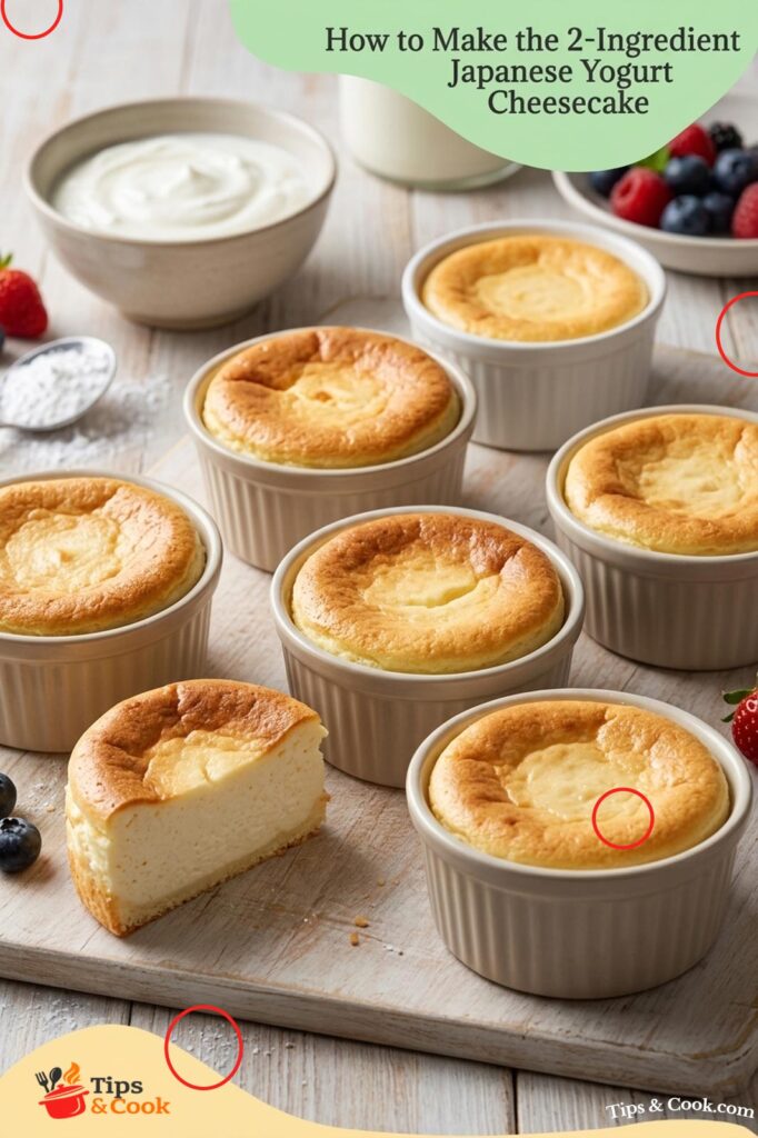 2-Ingredient Japanese Yogurt Cheesecake