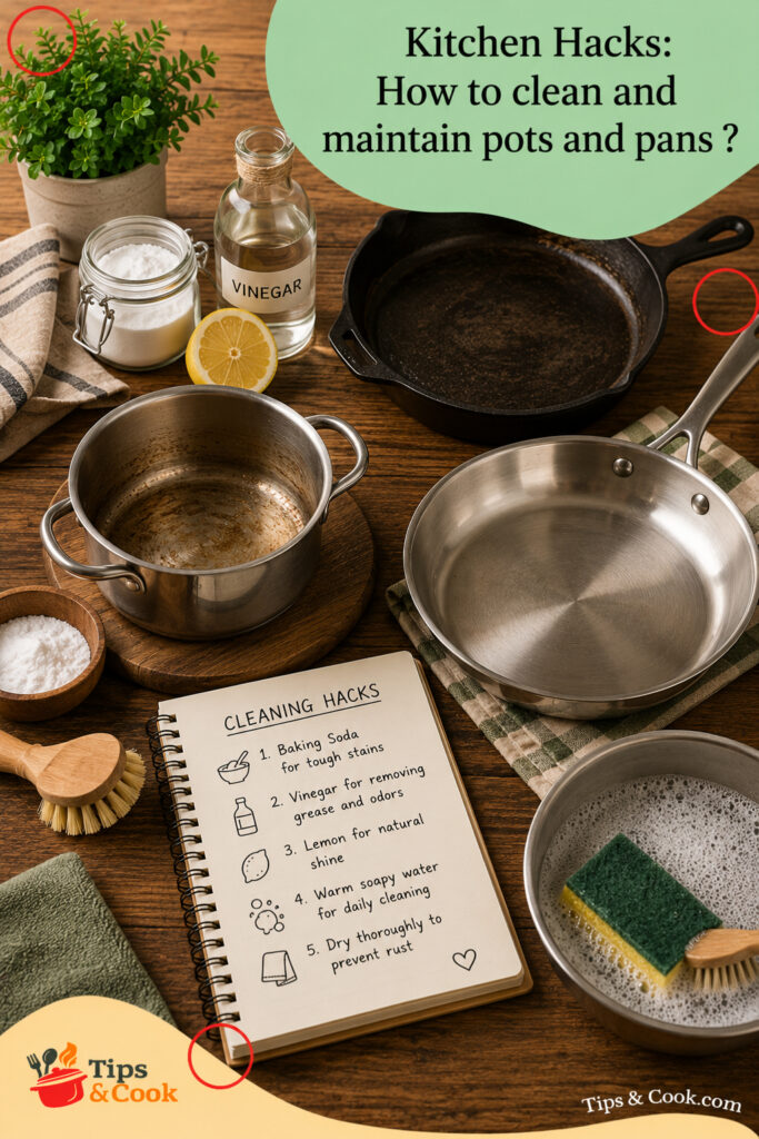 How to clean kitchen pots