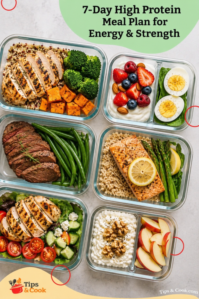 7-day high protein meal plan