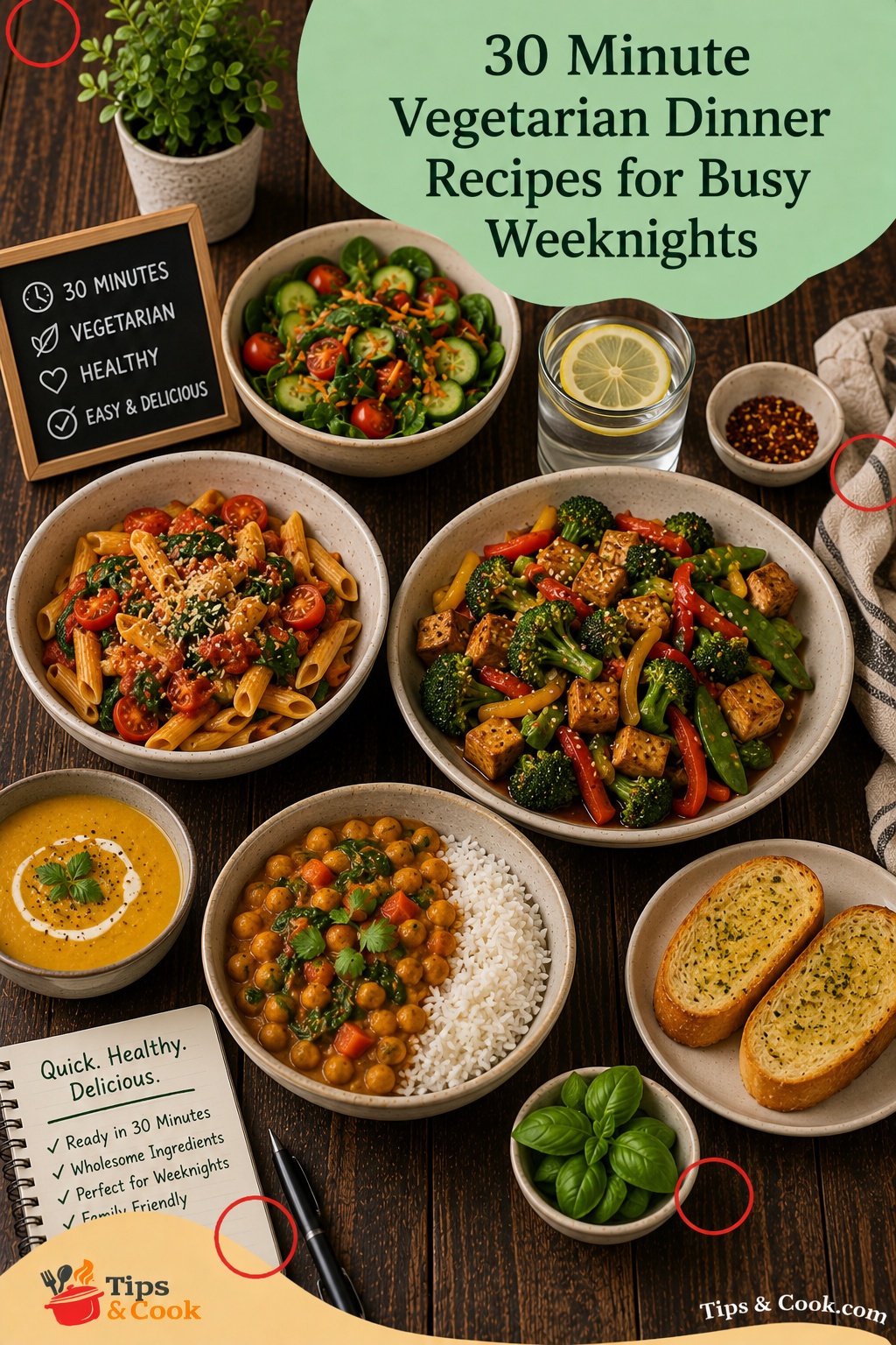 30 Minute Vegetarian Dinner Recipes