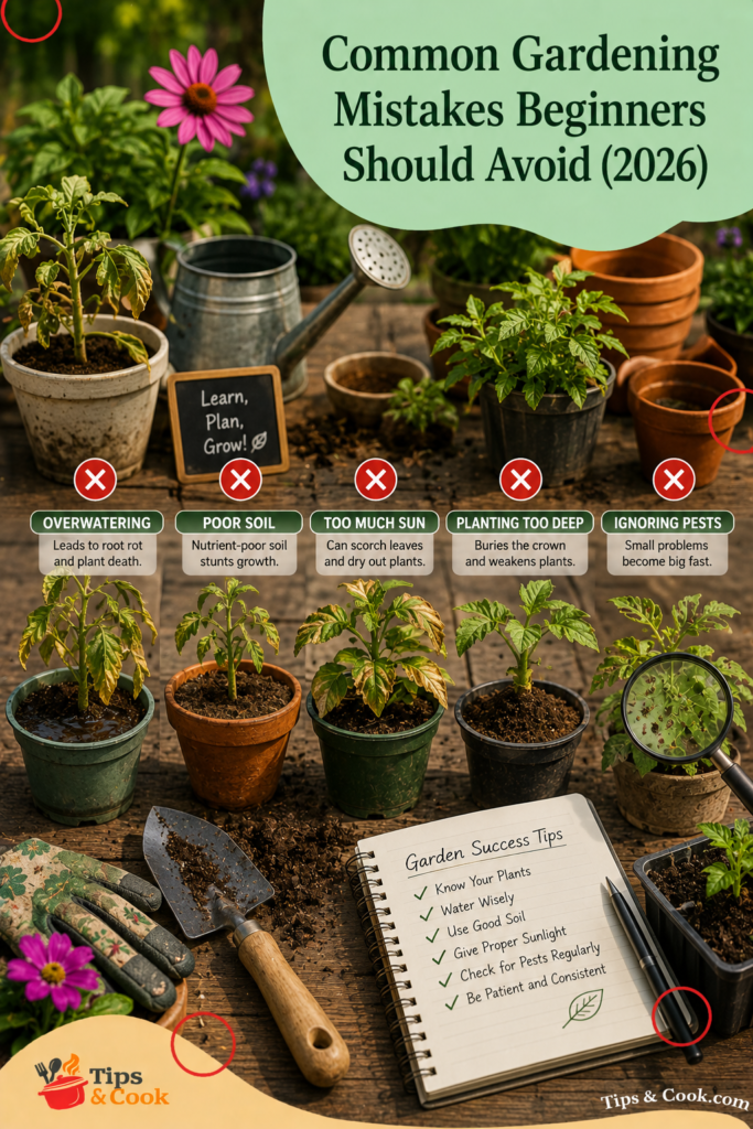 common gardening mistakes