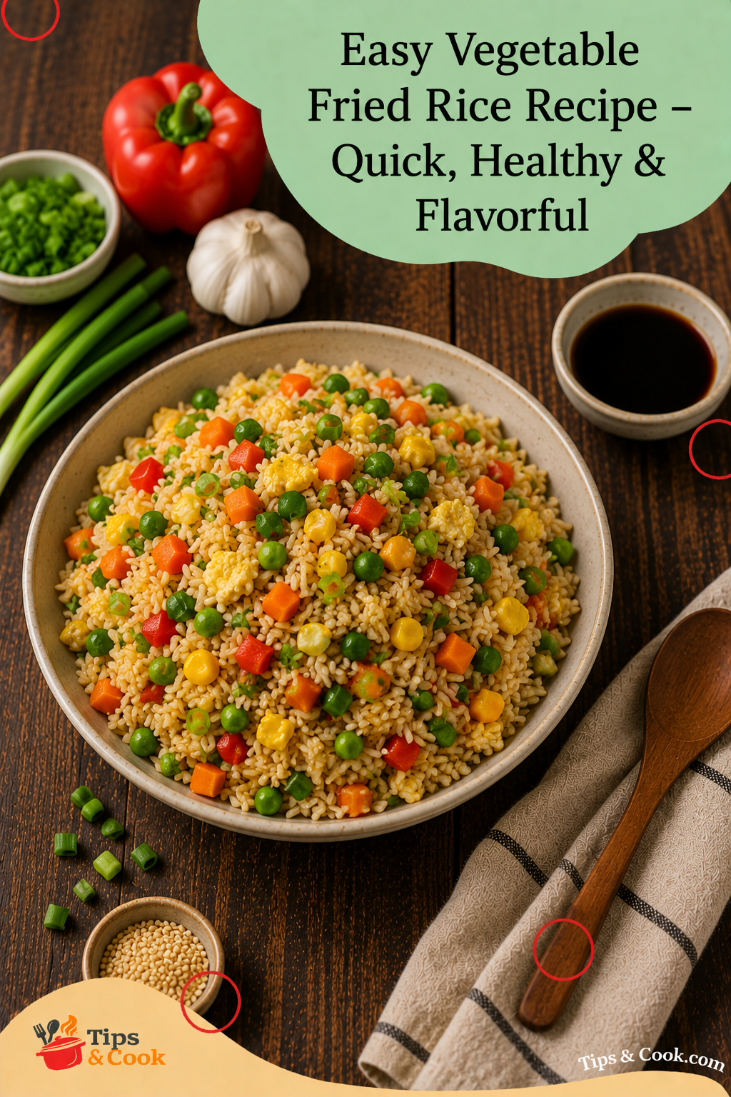 easy vegetable fried rice recipe