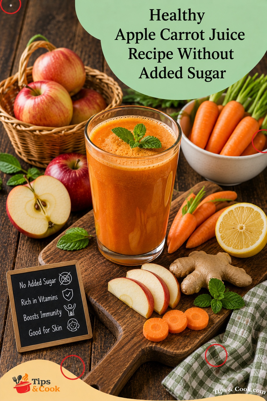 healthy apple carrot juice recipe