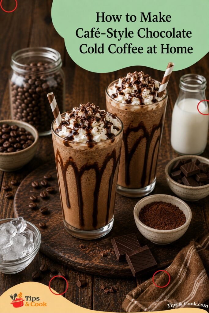 café-style chocolate cold coffee
