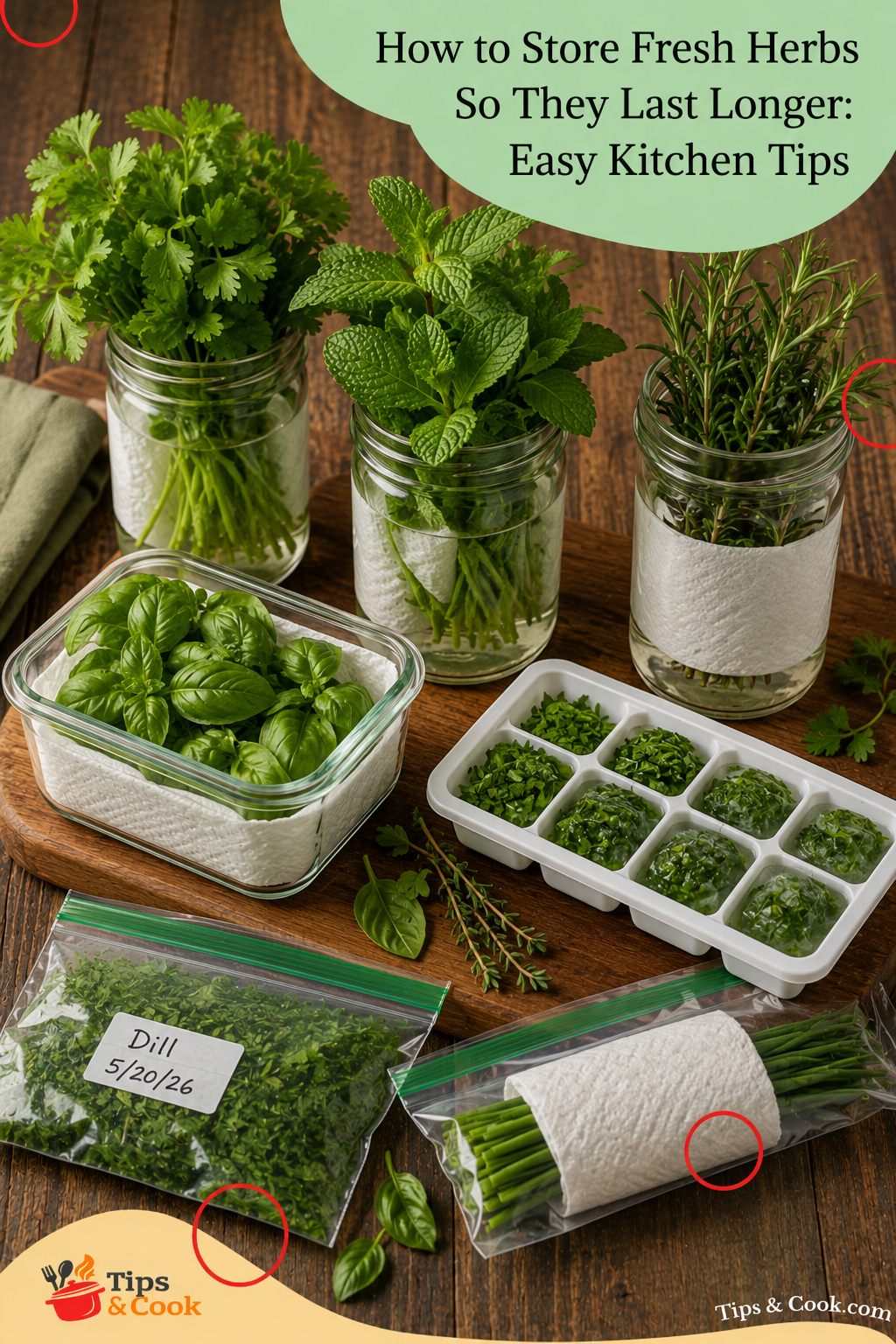 how to store fresh herbs