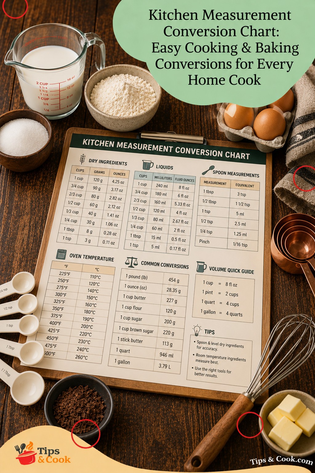 Kitchen Measurement Conversion Chart