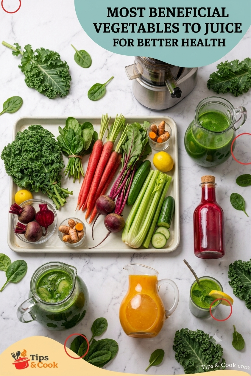 most beneficial vegetables to juice