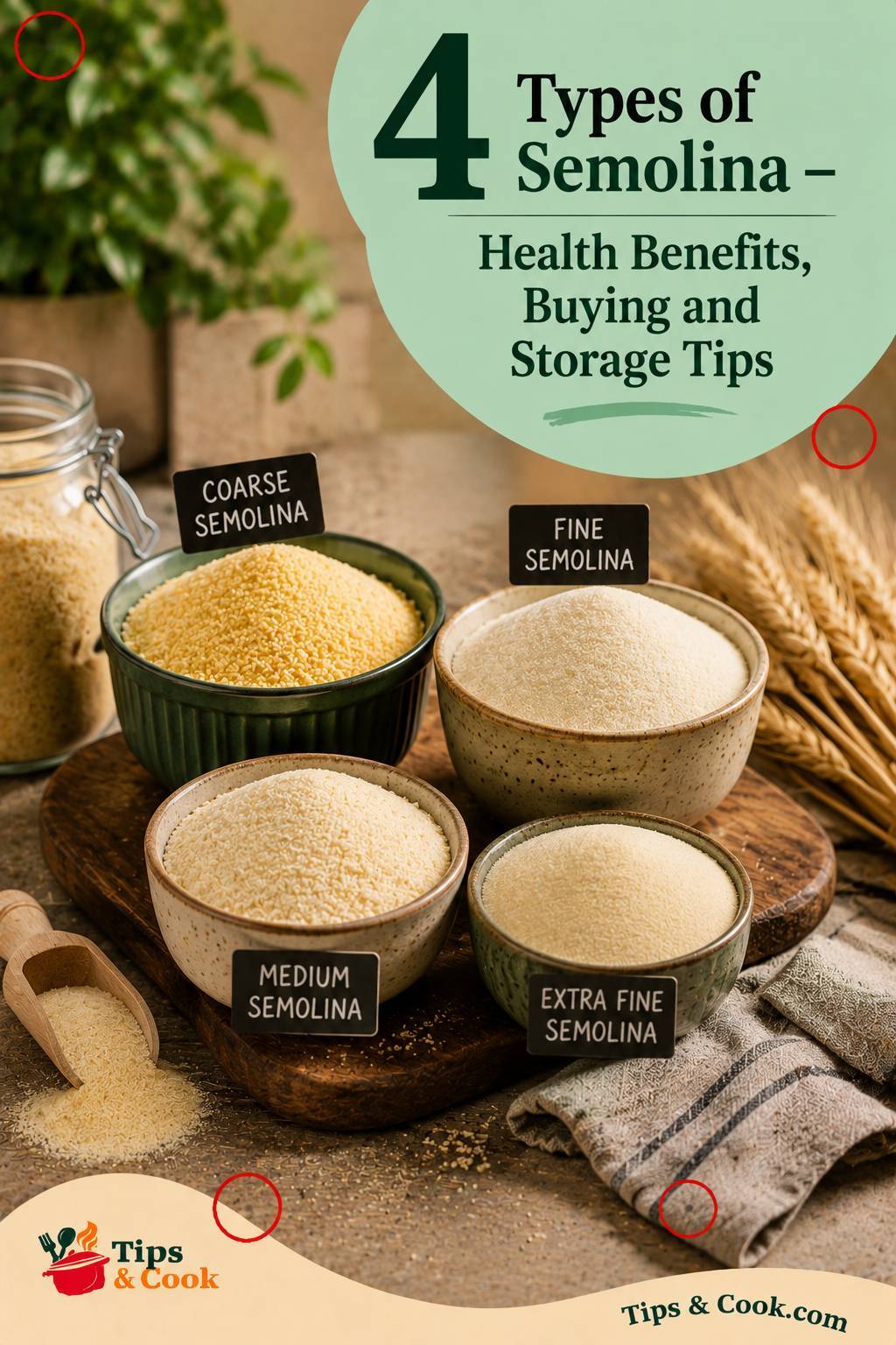 types of semolina