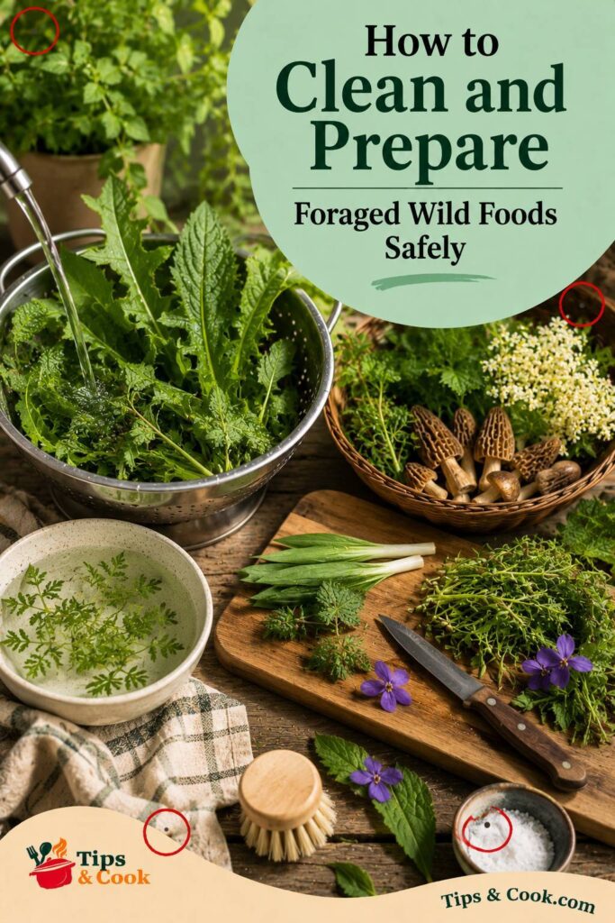 clean and prepare foraged wild foods