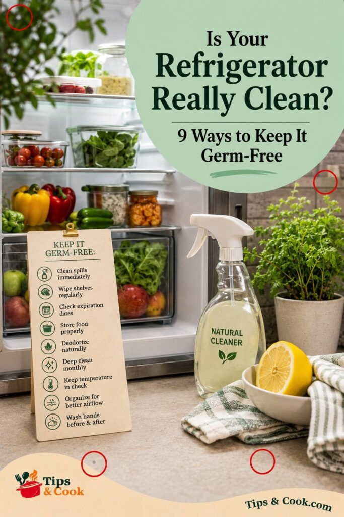 Keep refrigerator germ free