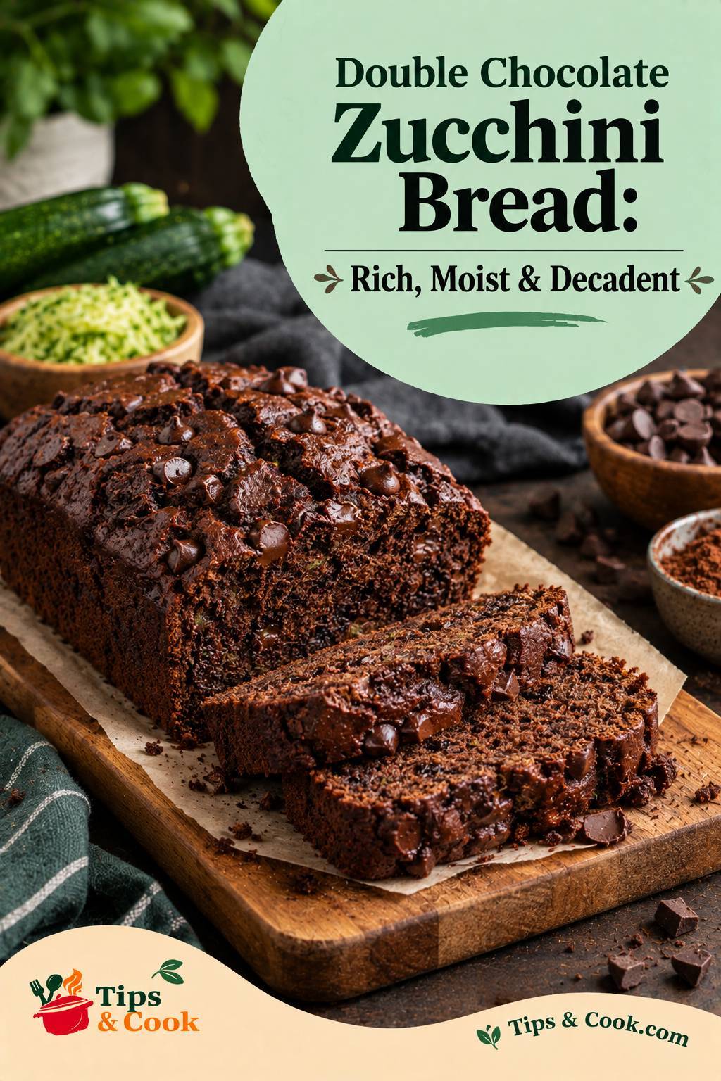 Double Chocolate Zucchini Bread