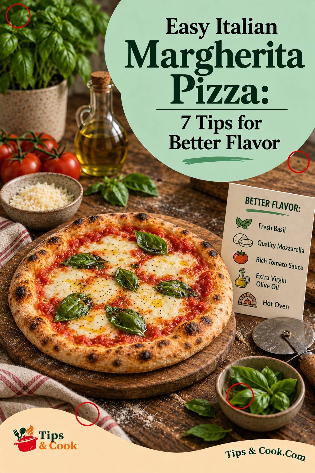 Italian Margherita pizza