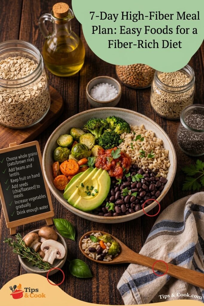 high-fiber meal plan