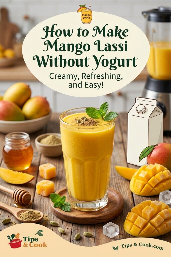 how to make mango lassi without yogurt