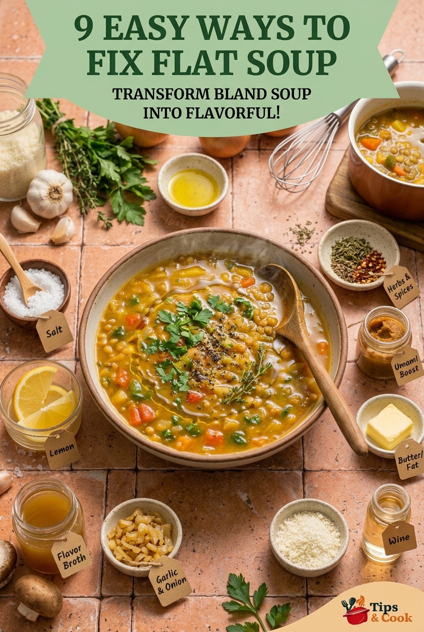 why does my soup taste flat