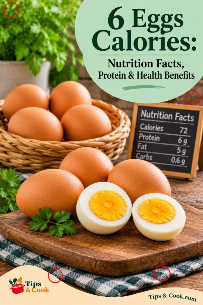 6 eggs calories