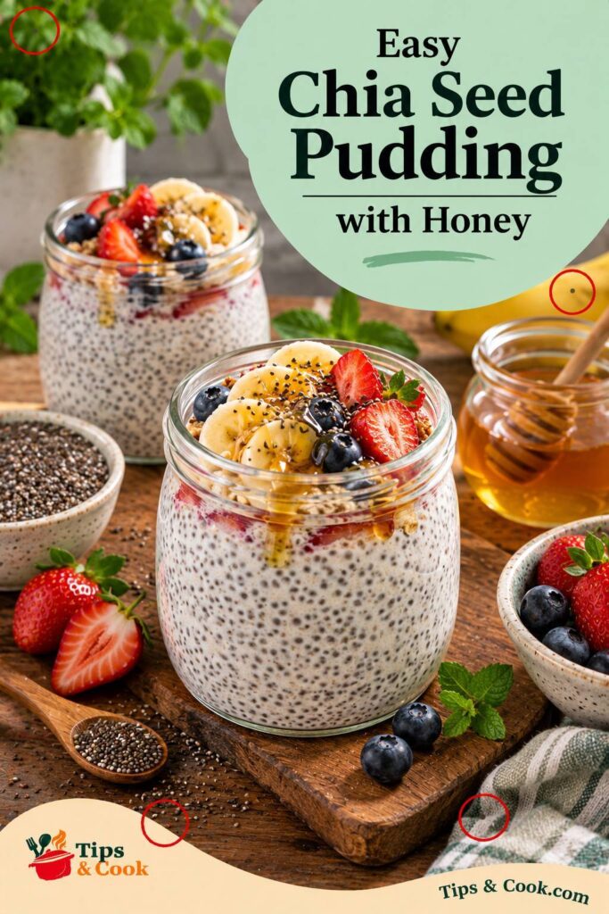 chia seed pudding with honey