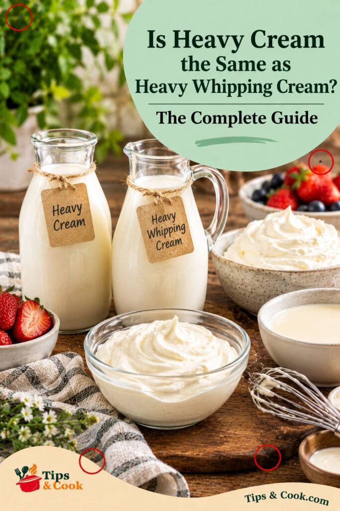 Is Heavy Cream the Same as Heavy Whipping Cream?