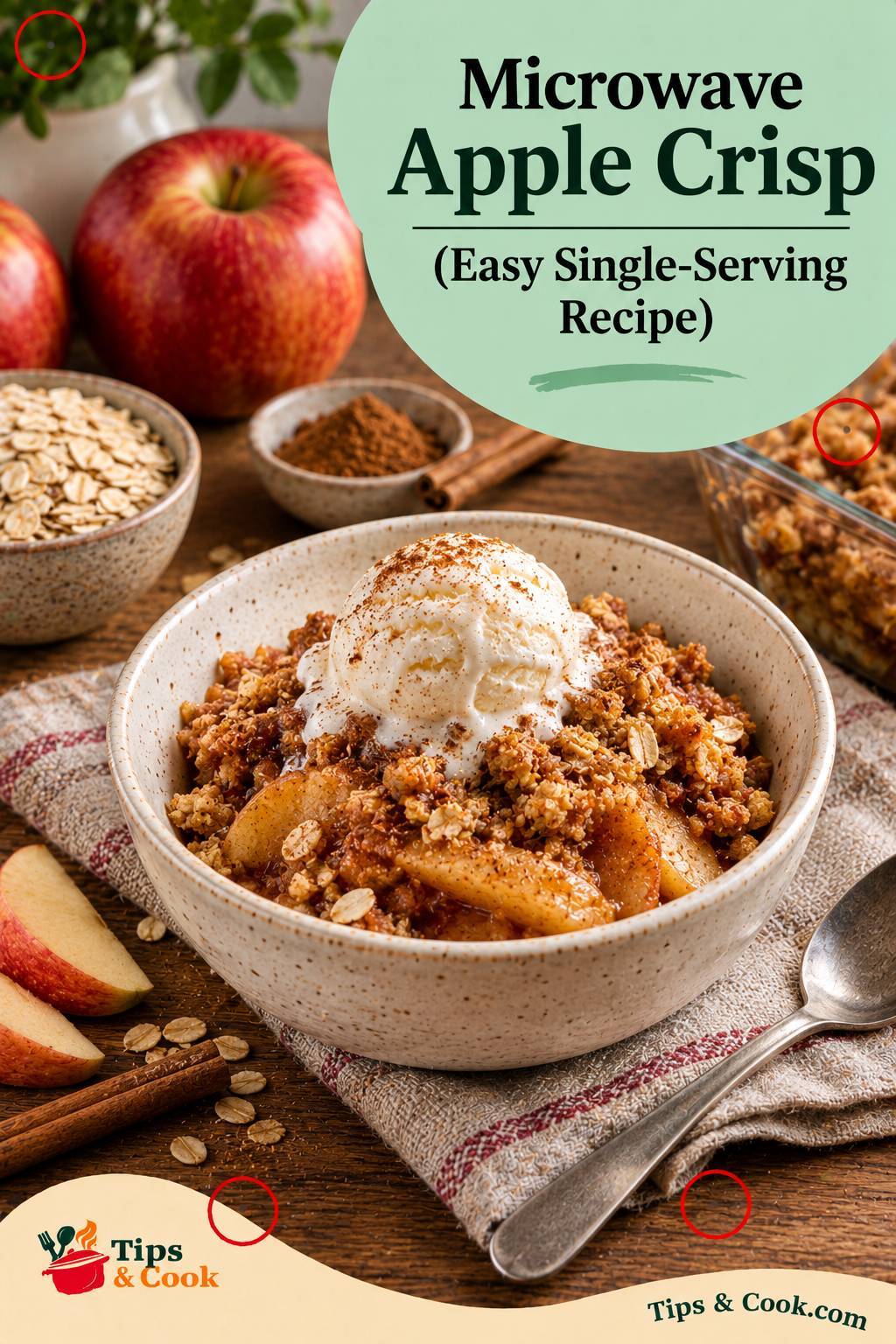 microwave apple crisp