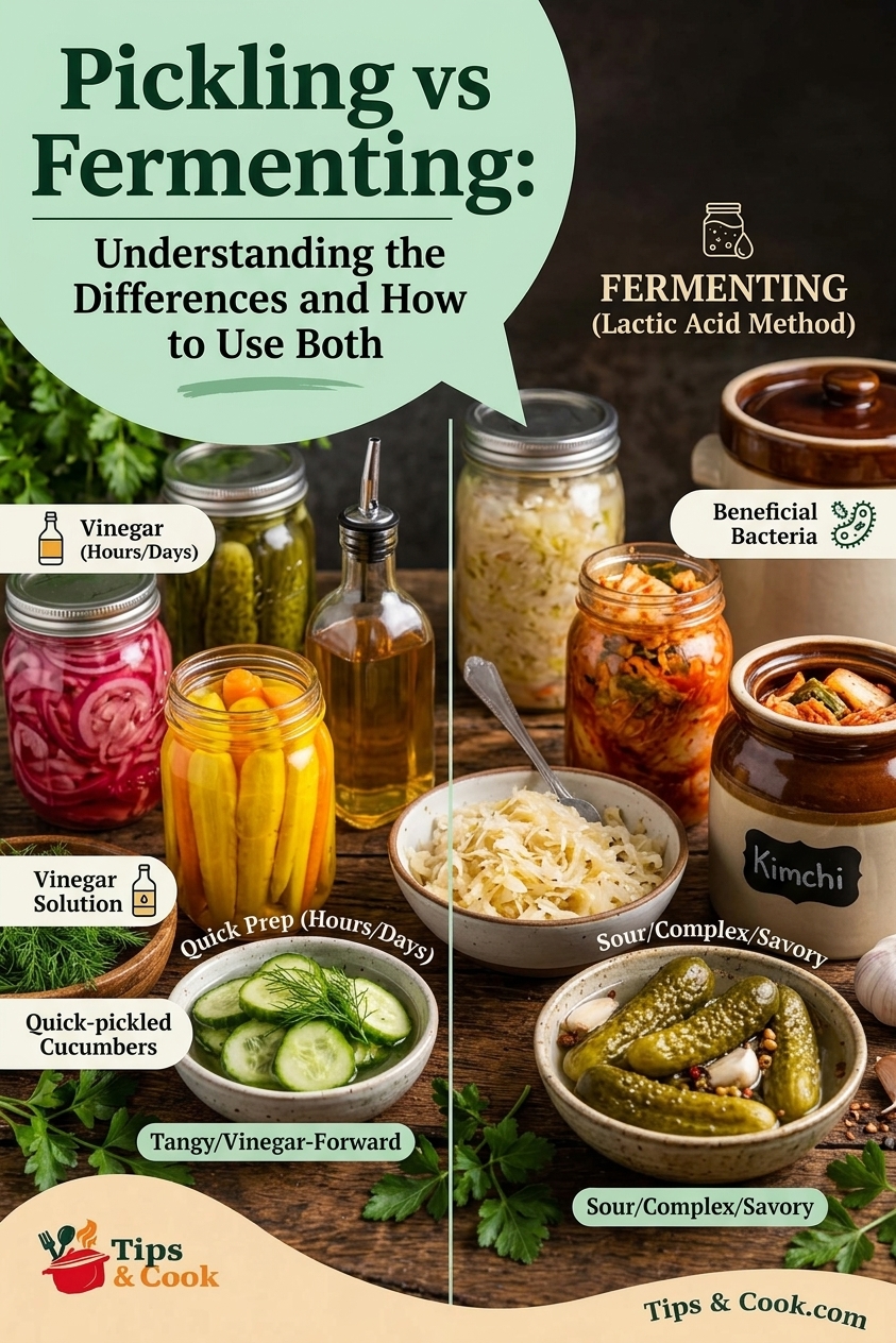 pickling vs fermenting